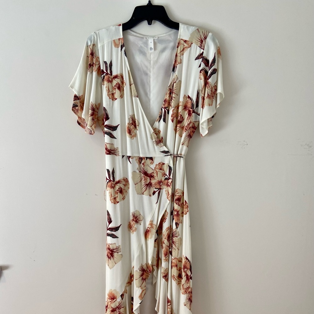 Floral wrap dress